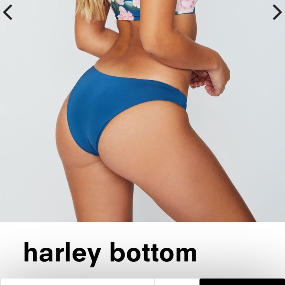 Frankie’s Bikini Skimpy Bottoms in Deep Sea Blue